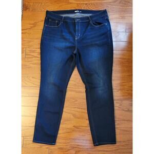 Old Navy Jeans Women Size 18 Skinny Dark Denim Jeans High-Rise